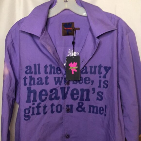 HEAVEN BY MARC JACOBS Men’s purple button down shirt. Size L. - Picture 2 of 15